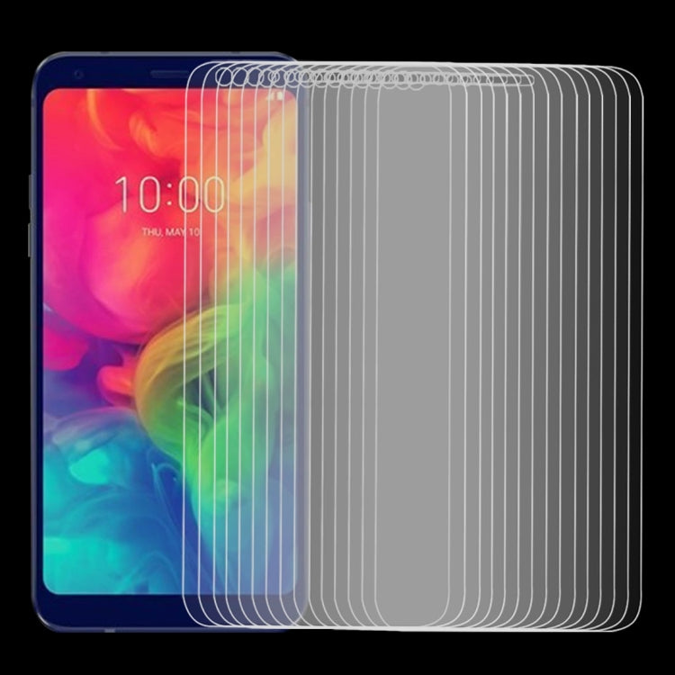 50 PCS 9H 2.5D Tempered Glass Film for LG Q7
