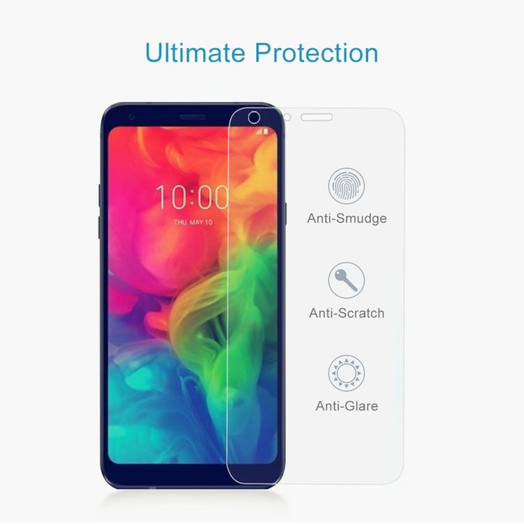 100 PCS 9H 2.5D Tempered Glass Film for LG Q7
