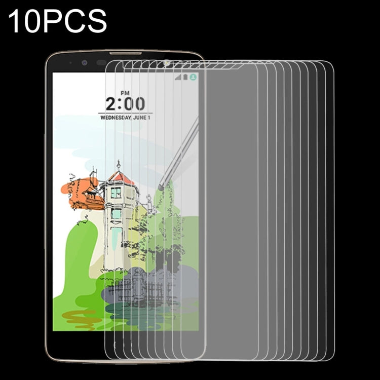 10 PCS 9H 2.5D Tempered Glass Film for LG Stylus 2 Plus