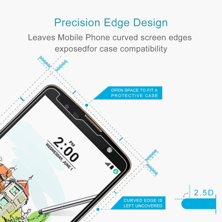 9H 2.5D Tempered Glass Film for LG Stylus 2 Plus