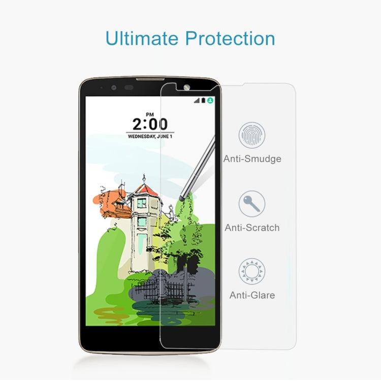9H 2.5D Tempered Glass Film for LG Stylus 2 Plus