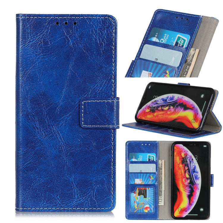 Retro Crazy Horse Texture Horizontal Flip Leather Case For Galaxy A10,with Holder & Card Slots & Wallet & Photo & Environmental PU