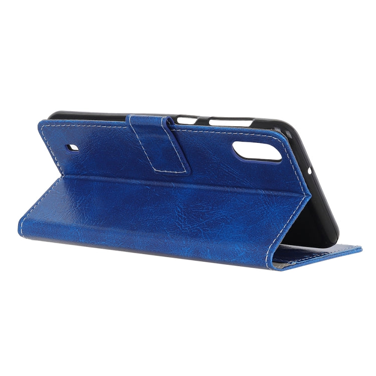 Retro Crazy Horse Texture Horizontal Flip Leather Case For Galaxy A10,with Holder & Card Slots & Wallet & Photo & Environmental PU