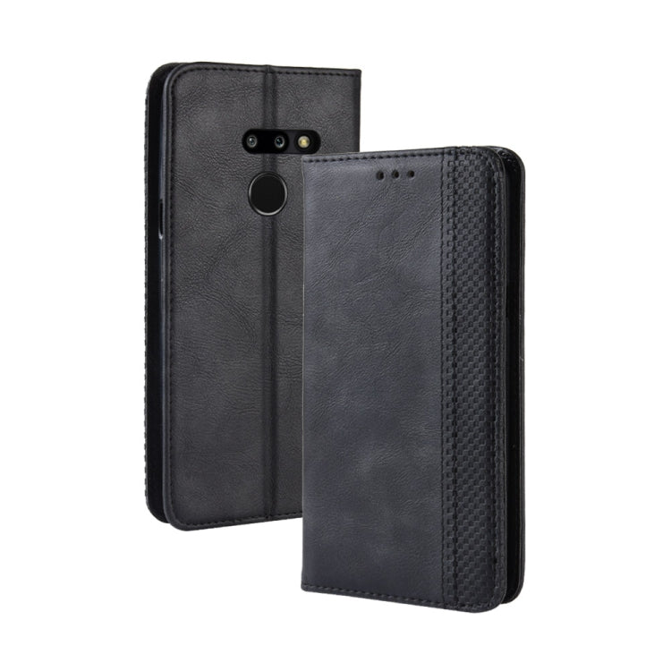 Magnetic Buckle Retro Texture Horizontal Flip Leather Case for LG G8 ThinQ, with Holder & Card Slots & Wallet