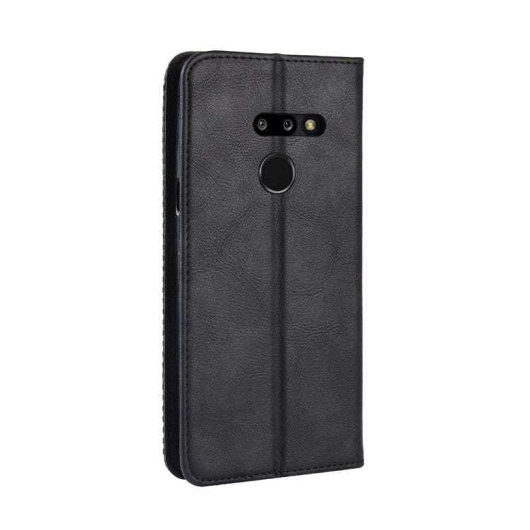 Magnetic Buckle Retro Texture Horizontal Flip Leather Case for LG G8 ThinQ, with Holder & Card Slots & Wallet
