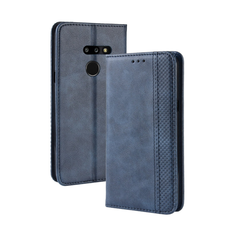 Magnetic Buckle Retro Texture Horizontal Flip Leather Case for LG G8 ThinQ, with Holder & Card Slots & Wallet