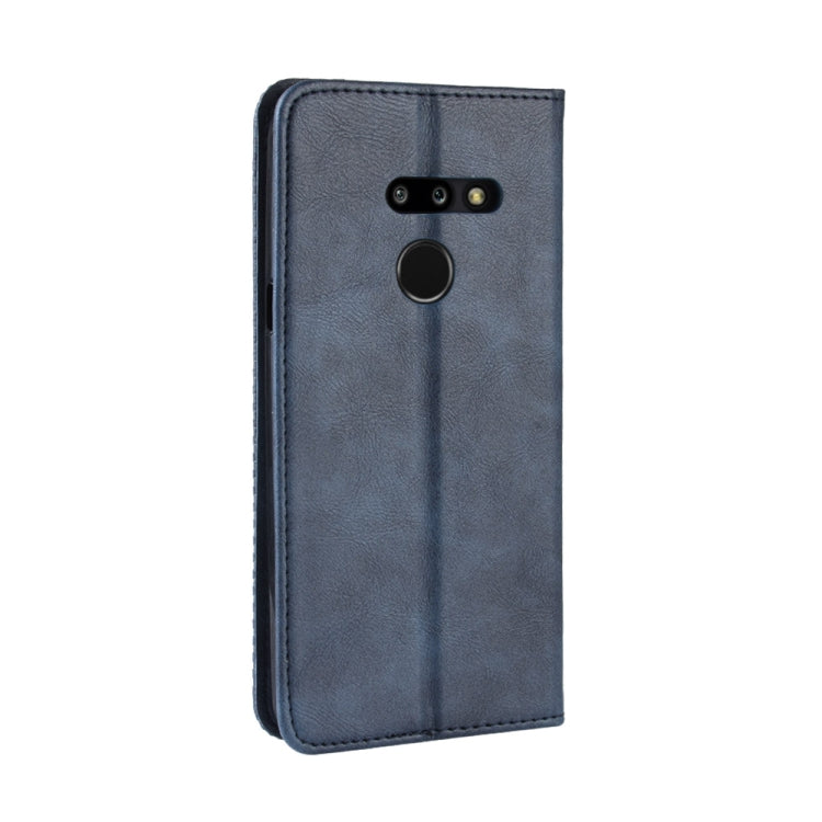 Magnetic Buckle Retro Texture Horizontal Flip Leather Case for LG G8 ThinQ, with Holder & Card Slots & Wallet