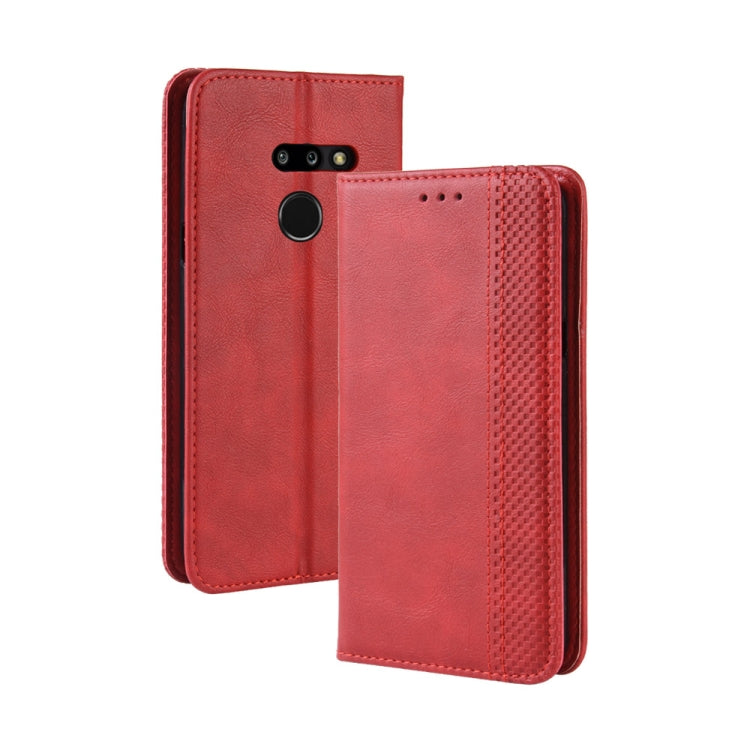 Magnetic Buckle Retro Texture Horizontal Flip Leather Case for LG G8 ThinQ, with Holder & Card Slots & Wallet