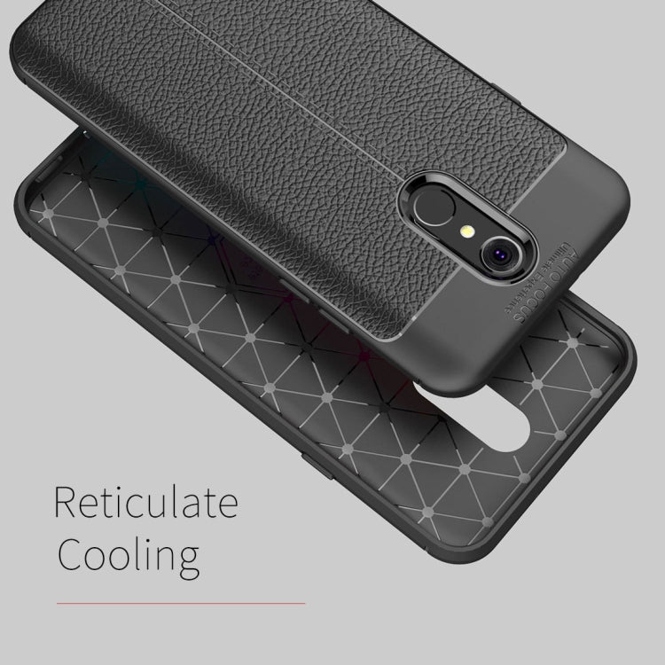 Litchi Texture TPU Protective Case for LG Q7 ThinQ