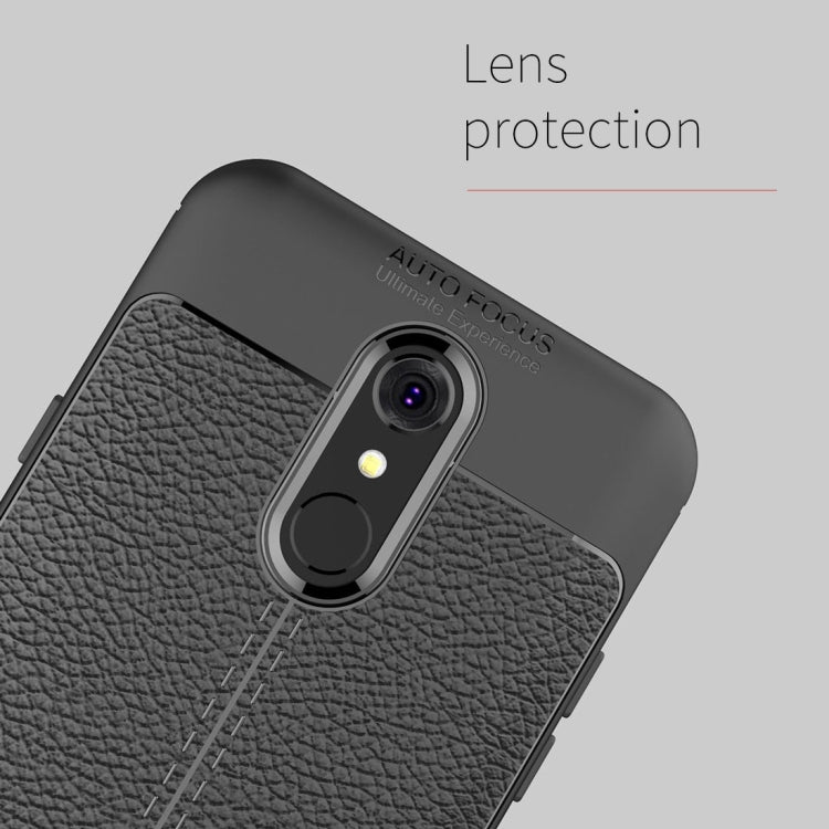 Litchi Texture TPU Protective Case for LG Q7 ThinQ