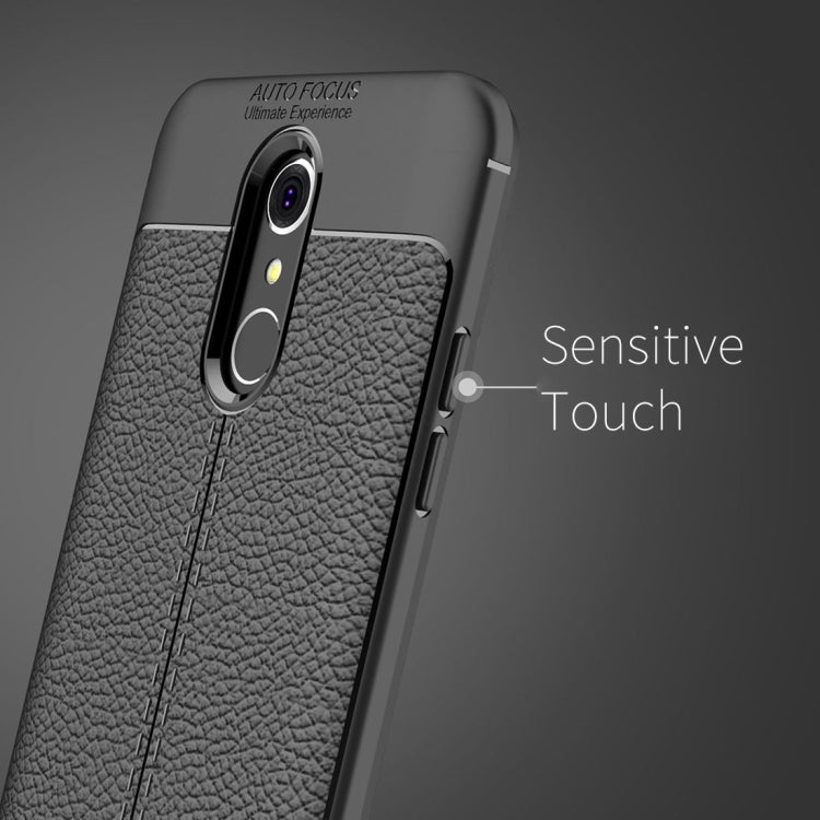 Litchi Texture TPU Protective Case for LG Q7 ThinQ
