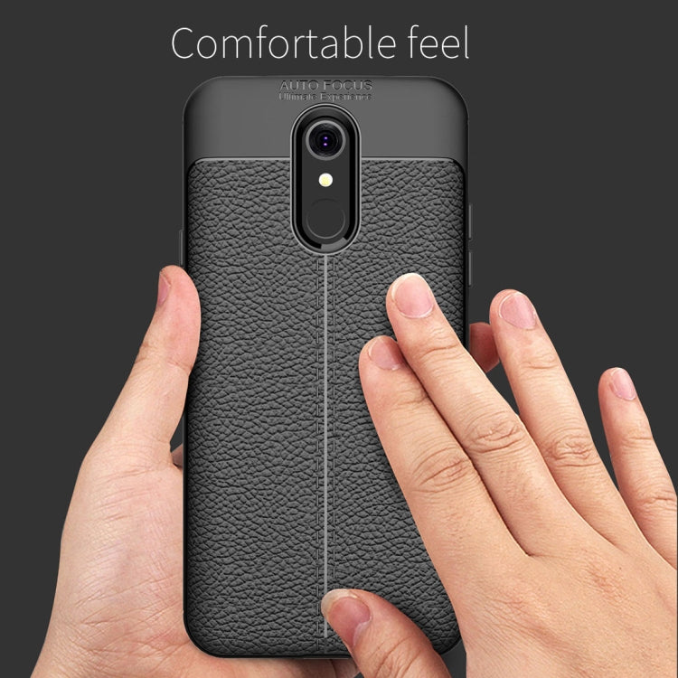 Litchi Texture TPU Protective Case for LG Q7 ThinQ