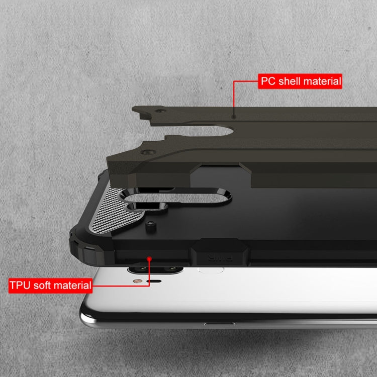 For LG G7 ThinQ Full-body Rugged TPU + PC Combination Back Cover Case