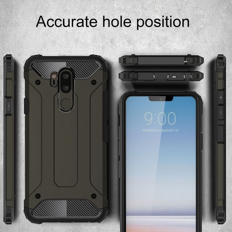 For LG G7 ThinQ Full-body Rugged TPU + PC Combination Back Cover Case