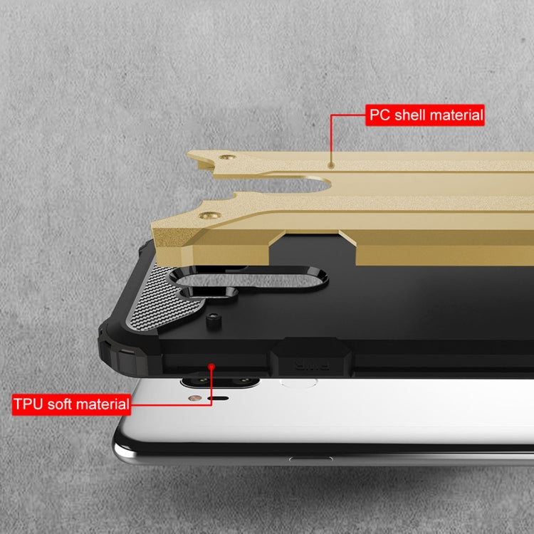 For LG G7 ThinQ Full-body Rugged TPU + PC Combination Back Cover Case