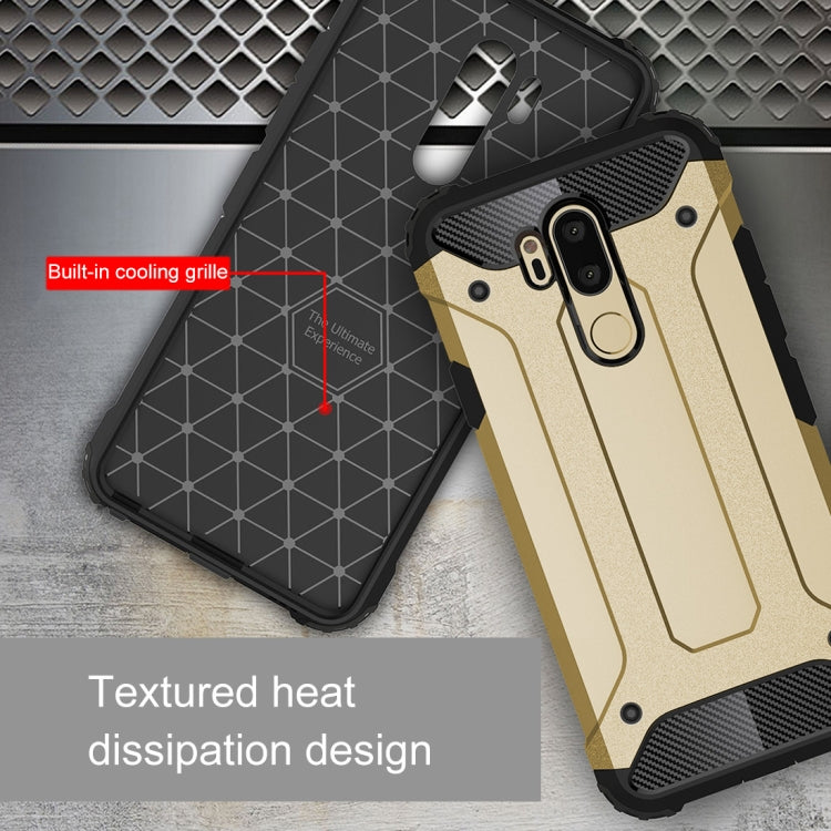 For LG G7 ThinQ Full-body Rugged TPU + PC Combination Back Cover Case