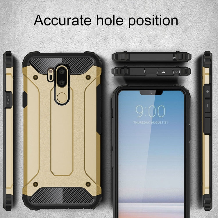 For LG G7 ThinQ Full-body Rugged TPU + PC Combination Back Cover Case