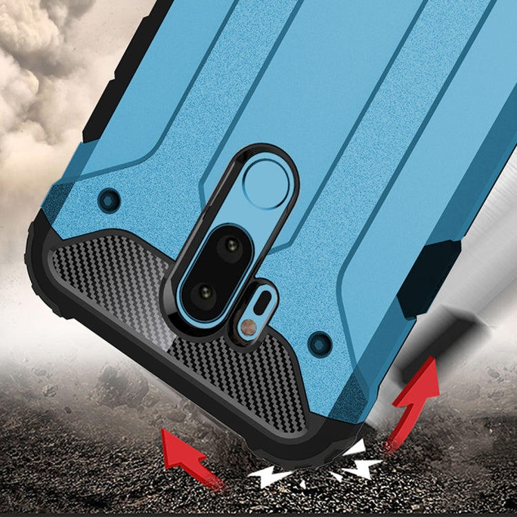 For LG G7 ThinQ Full-body Rugged TPU + PC Combination Back Cover Case