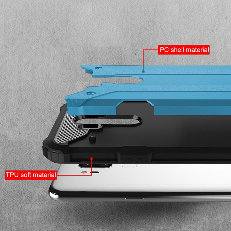 For LG G7 ThinQ Full-body Rugged TPU + PC Combination Back Cover Case