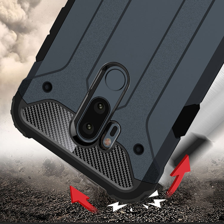 For LG G7 ThinQ Full-body Rugged TPU + PC Combination Back Cover Case