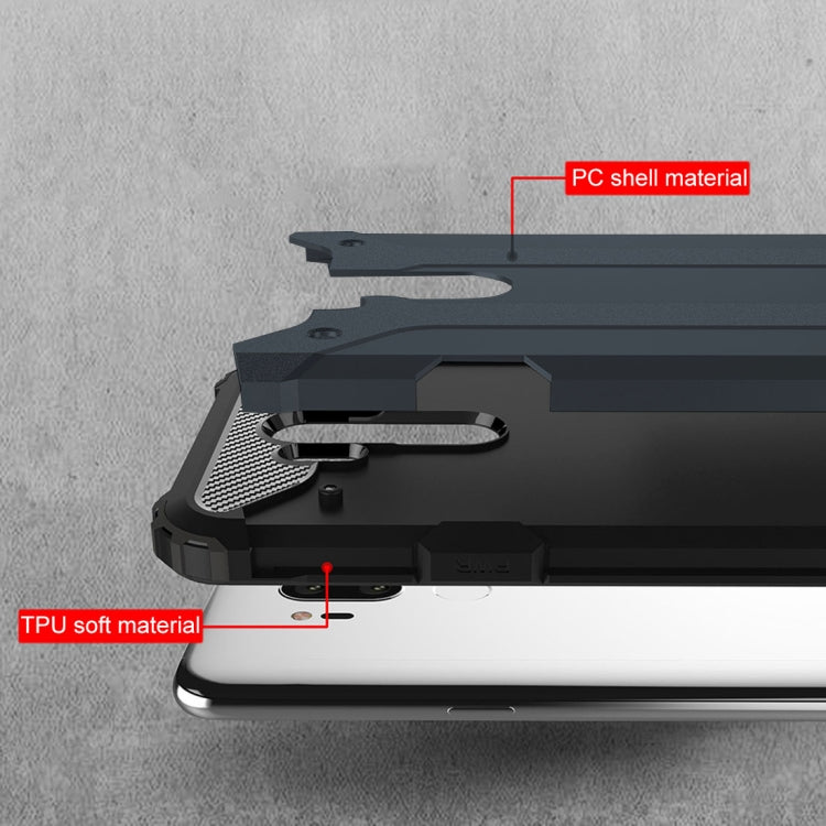 For LG G7 ThinQ Full-body Rugged TPU + PC Combination Back Cover Case