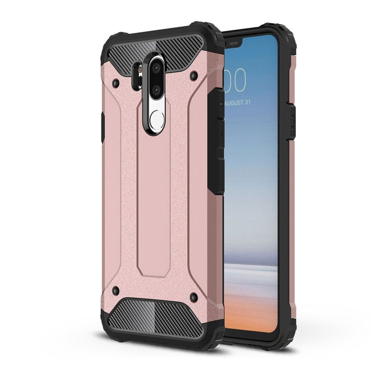 For LG G7 ThinQ Full-body Rugged TPU + PC Combination Back Cover Case