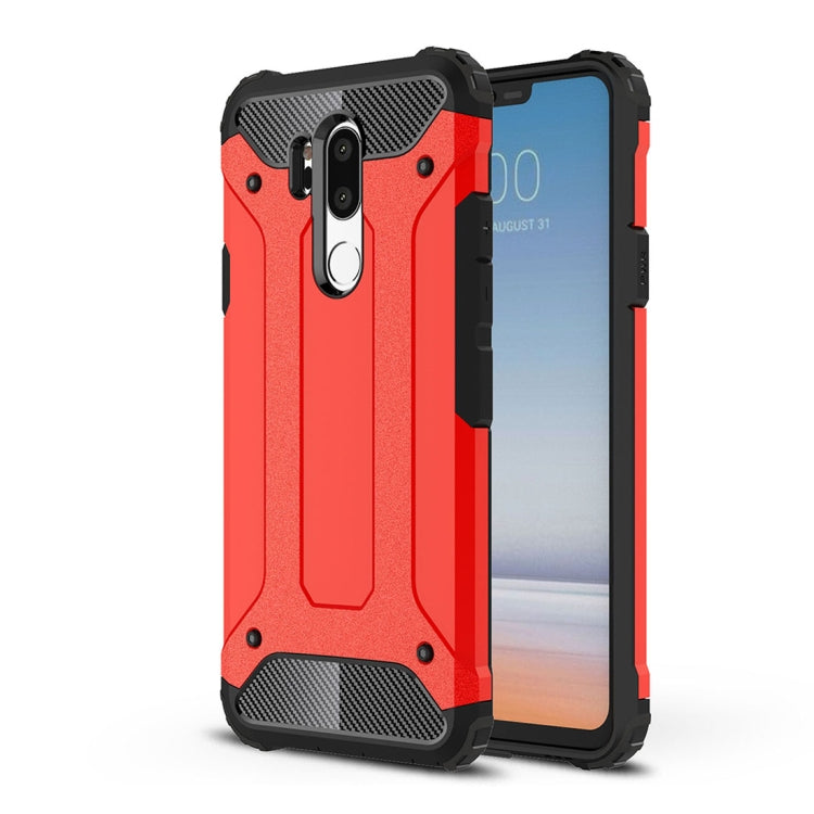For LG G7 ThinQ Full-body Rugged TPU + PC Combination Back Cover Case