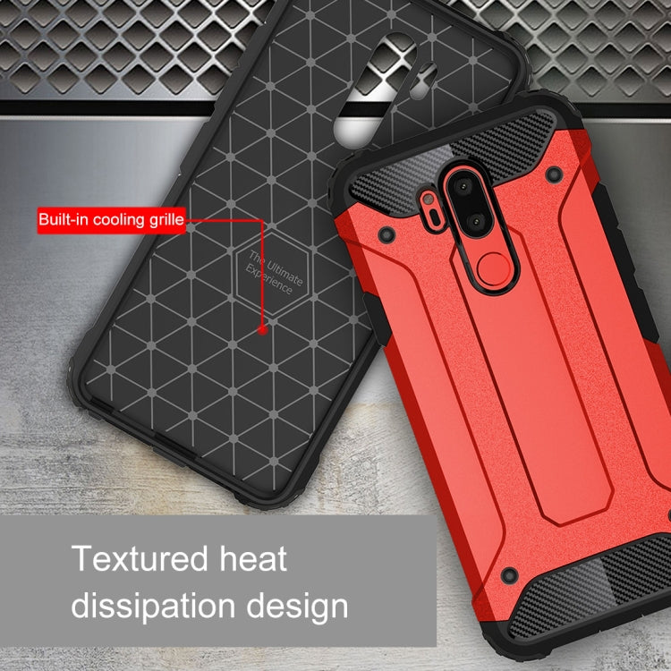 For LG G7 ThinQ Full-body Rugged TPU + PC Combination Back Cover Case
