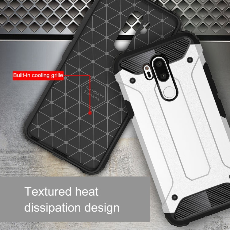 For LG G7 ThinQ Full-body Rugged TPU + PC Combination Back Cover Case