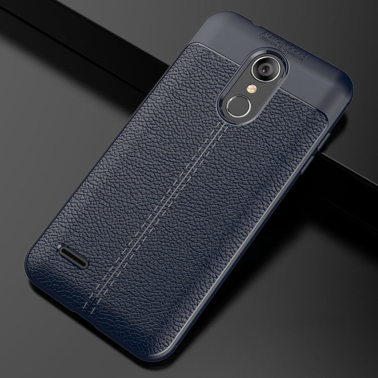 For LG K8 (2018) Litchi Texture Soft TPU Protective Back Cover Case