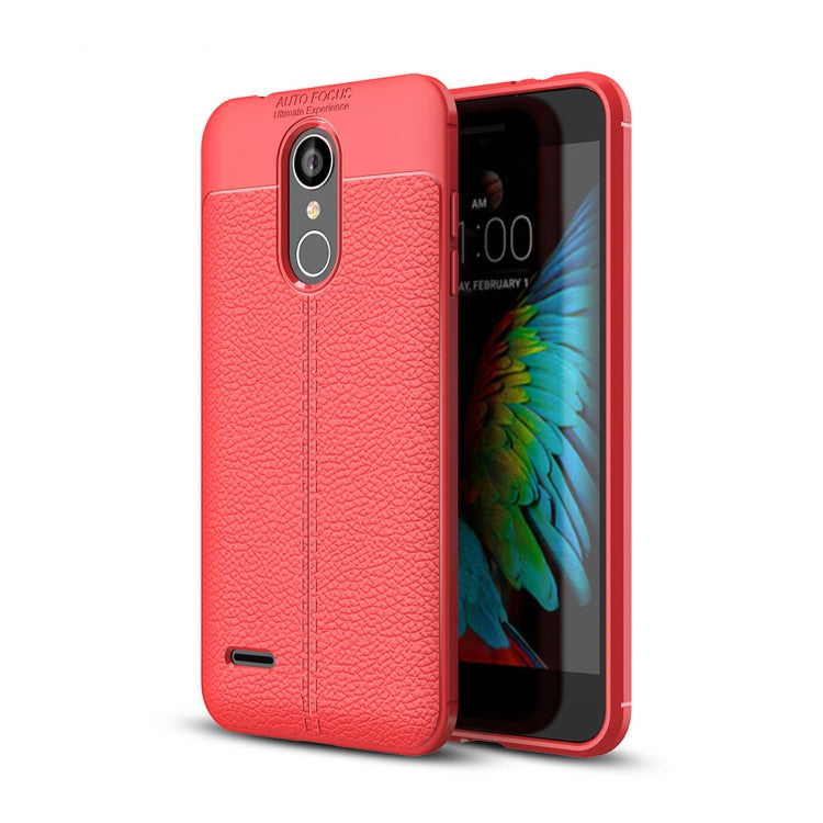 For LG K8 (2018) Litchi Texture Soft TPU Protective Back Cover Case