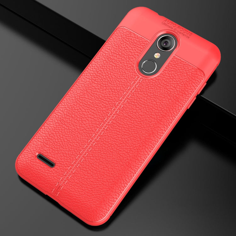 For LG K8 (2018) Litchi Texture Soft TPU Protective Back Cover Case