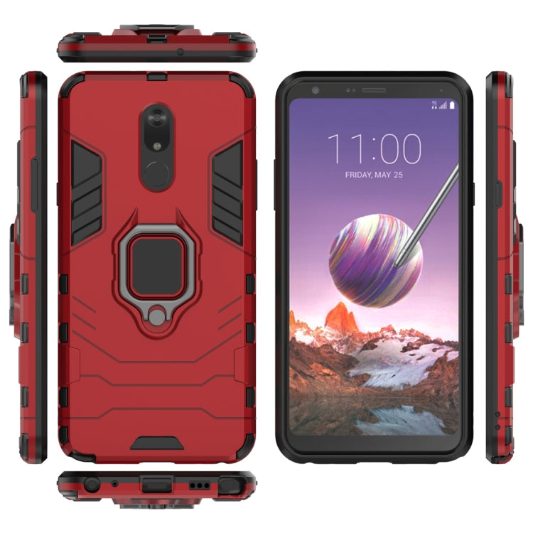 PC + TPU Shockproof Protective Case for LG Q Stylo 5, with Magnetic Ring Holder
