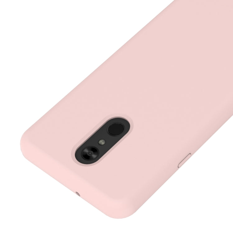 Solid Color Liquid Silicone Dropproof Protective Case for LG Q Stylo 5