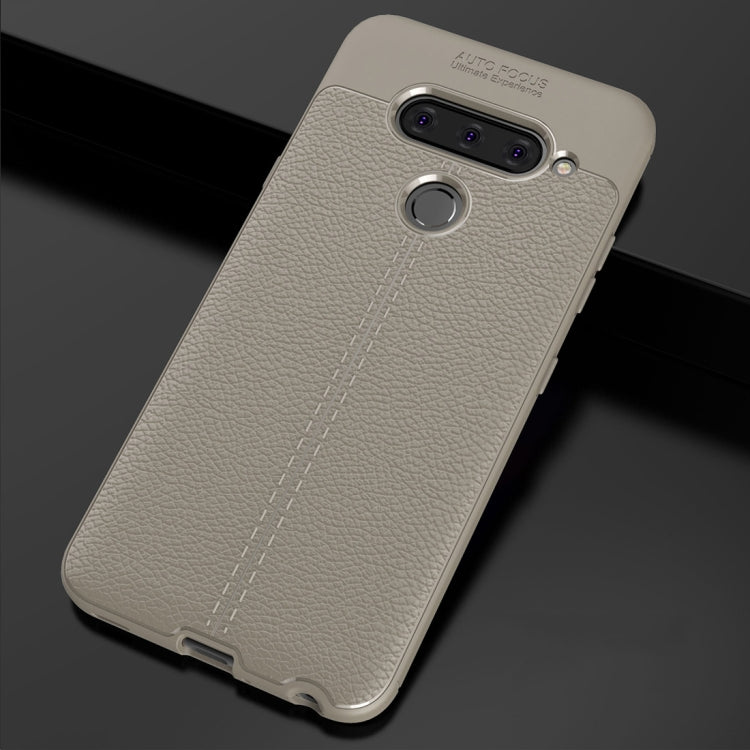 Litchi Texture TPU Shockproof Case for LG V40 ThinQ