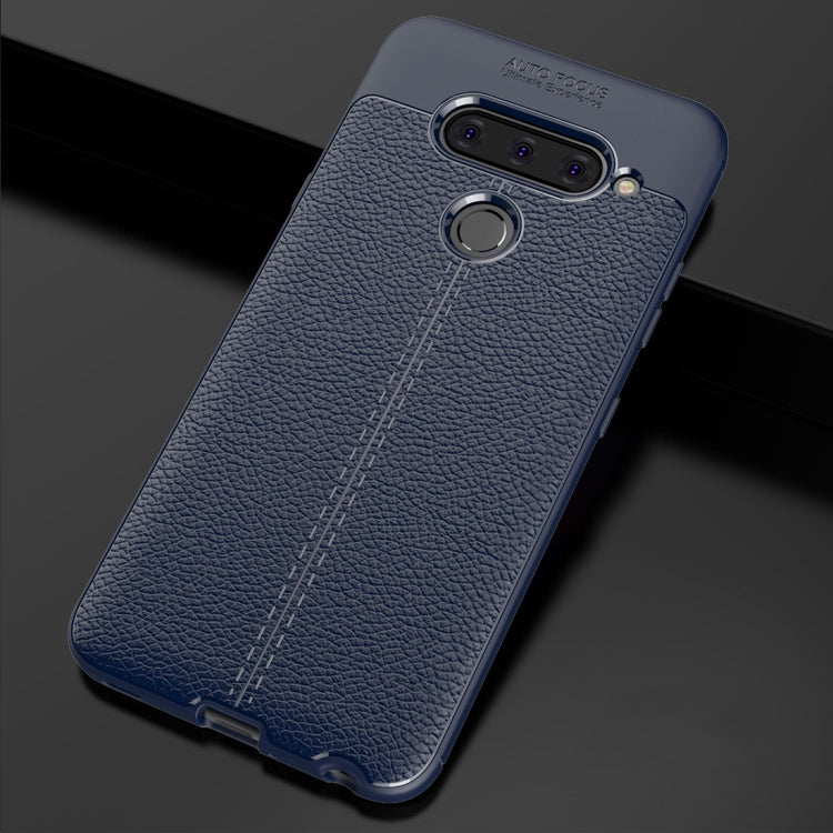 Litchi Texture TPU Shockproof Case for LG V40 ThinQ