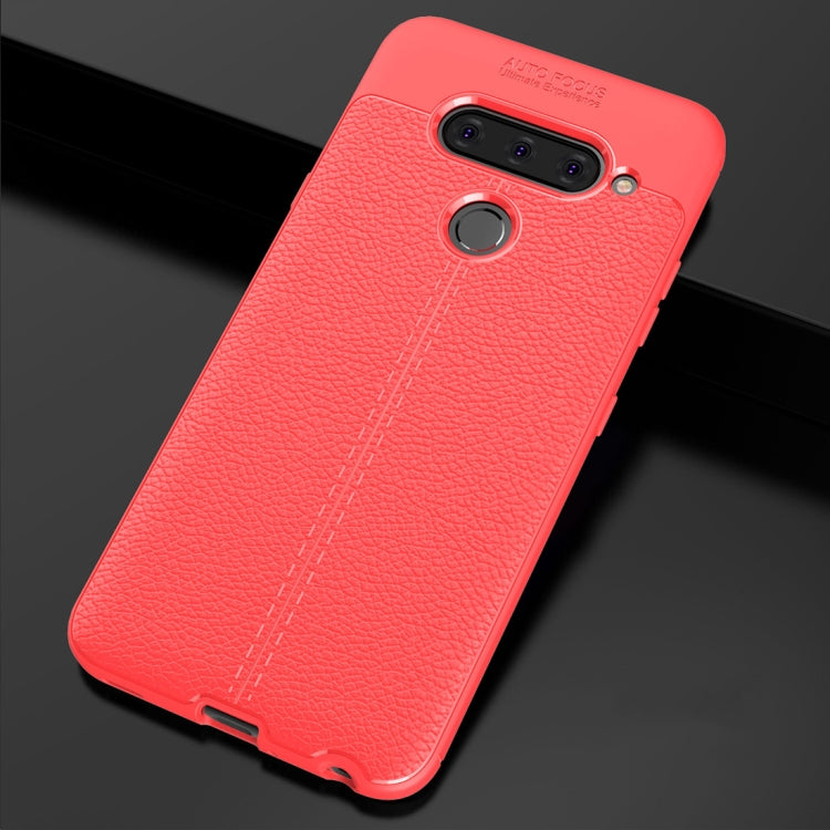 Litchi Texture TPU Shockproof Case for LG V40 ThinQ