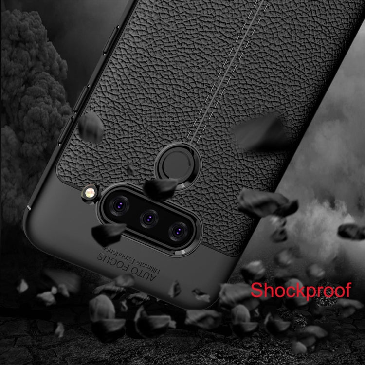 Litchi Texture TPU Shockproof Case for LG V40 ThinQ