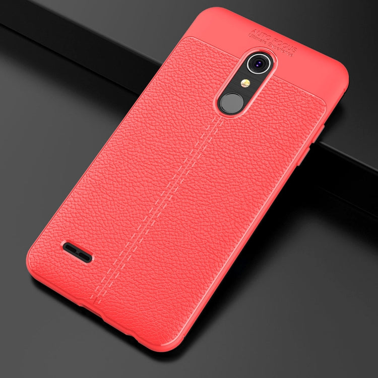 For LG K10 (2018) Litchi Texture Soft TPU Protective Back Cover Case