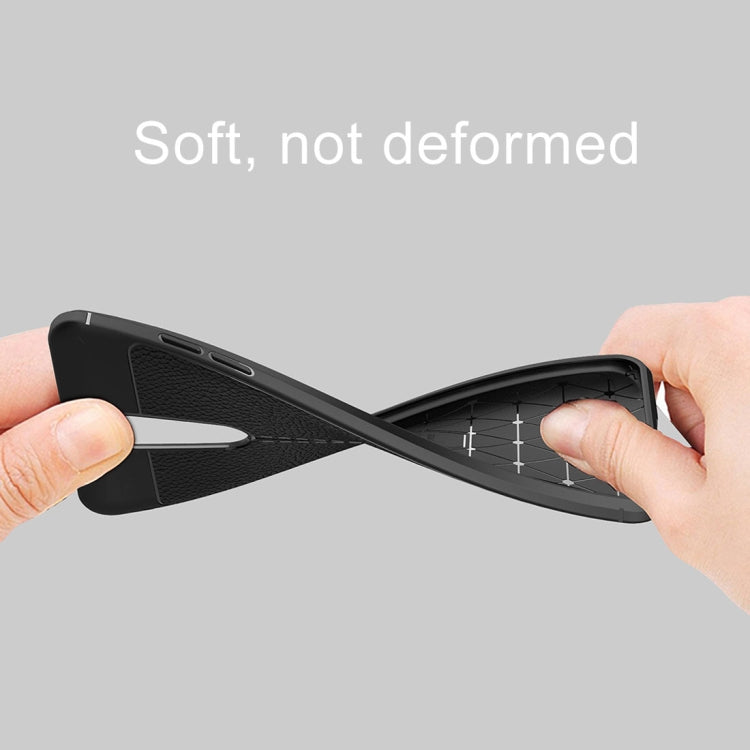 For LG K10 (2018) Litchi Texture Soft TPU Protective Back Cover Case