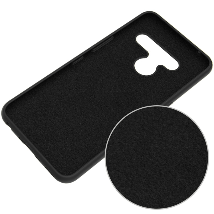 Solid Color Liquid Silicone Dropproof Protective Case for LG V50 ThinQ