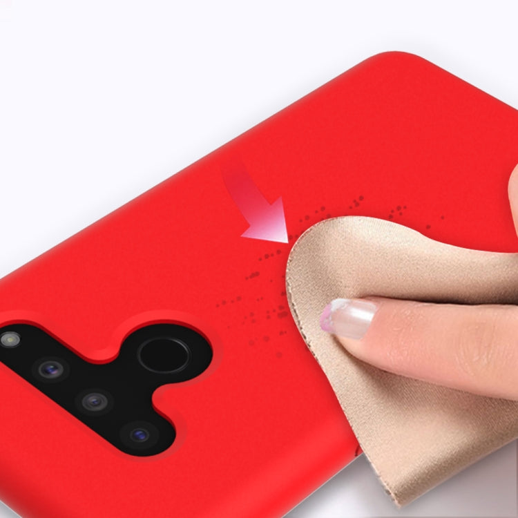 Solid Color Liquid Silicone Dropproof Protective Case for LG V50 ThinQ