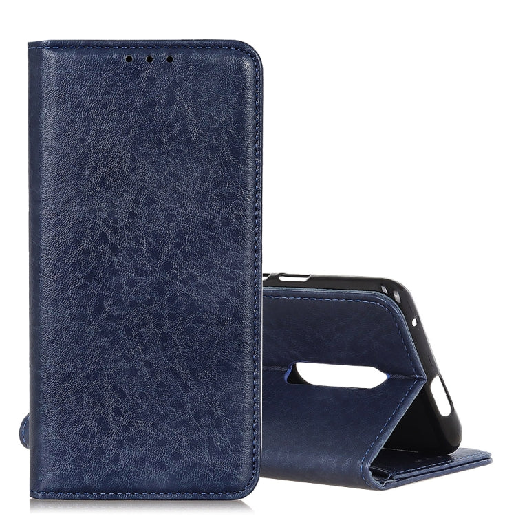 Magnetic Retro Crazy Horse Texture Horizontal Flip Leather Case for LG K40, with Holder & Card Slots & Photo Frame