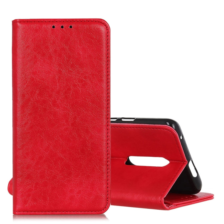 Magnetic Retro Crazy Horse Texture Horizontal Flip Leather Case for LG K40, with Holder & Card Slots & Photo Frame