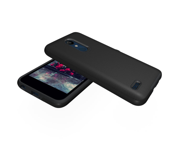 Anti-slip Armor Texture TPU + PC Case for LG K10 (2018)