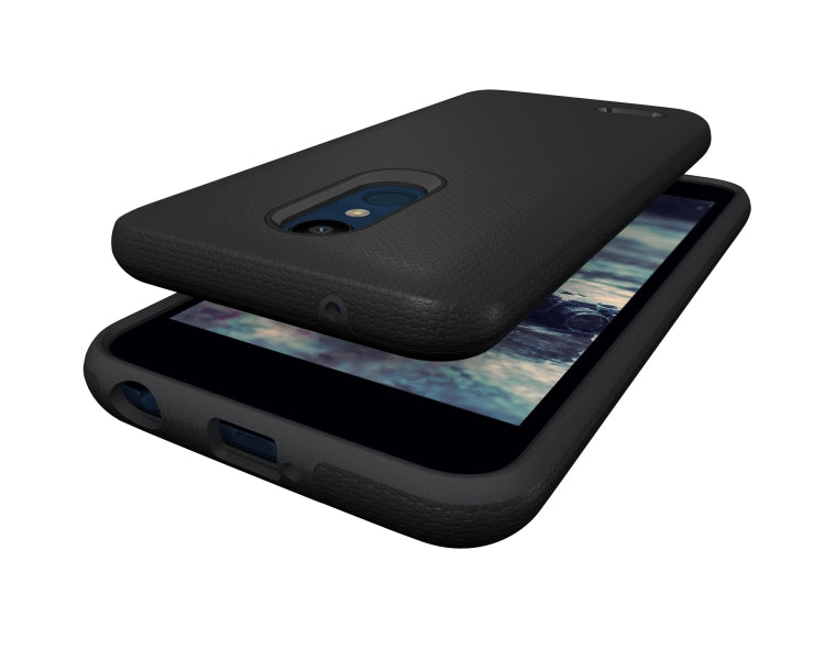Anti-slip Armor Texture TPU + PC Case for LG K10 (2018)