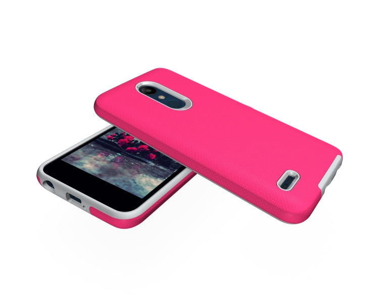 Anti-slip Armor Texture TPU + PC Case for LG K10 (2018)