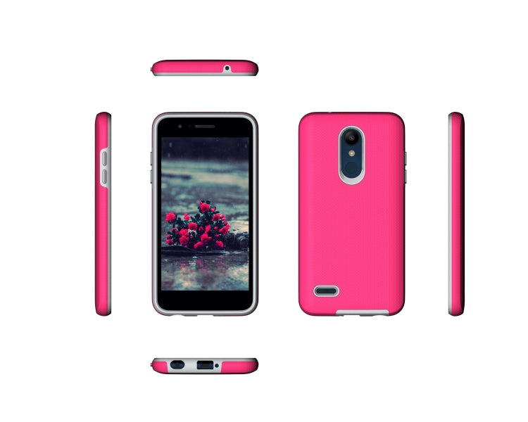 Anti-slip Armor Texture TPU + PC Case for LG K10 (2018)