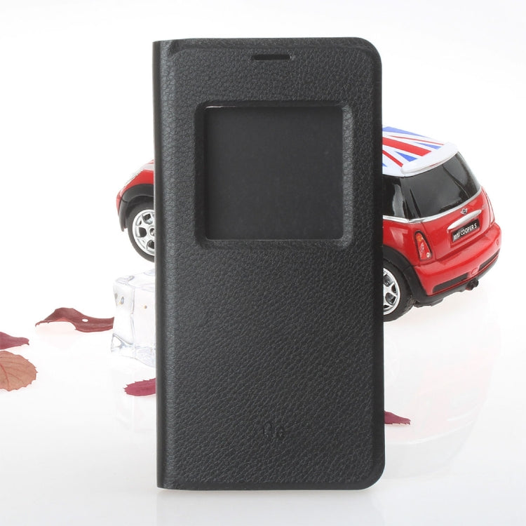 For LG Q6 Litchi Texture Horizontal Flip Leather Case with Call Display ID & Sleep / Wake-up Function