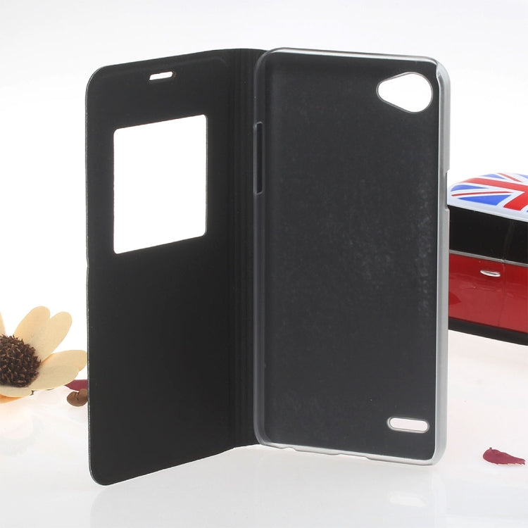 For LG Q6 Litchi Texture Horizontal Flip Leather Case with Call Display ID & Sleep / Wake-up Function